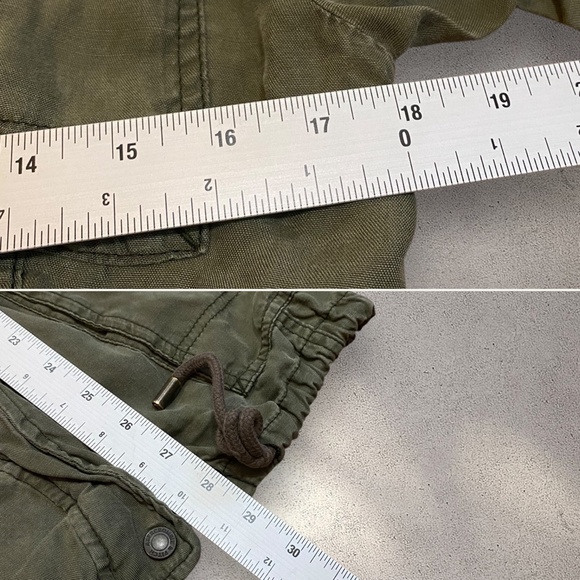 Vintage Abercrombie & Fitch Olive Green Hooded Military Utility Jacket - Picture 6 of 6